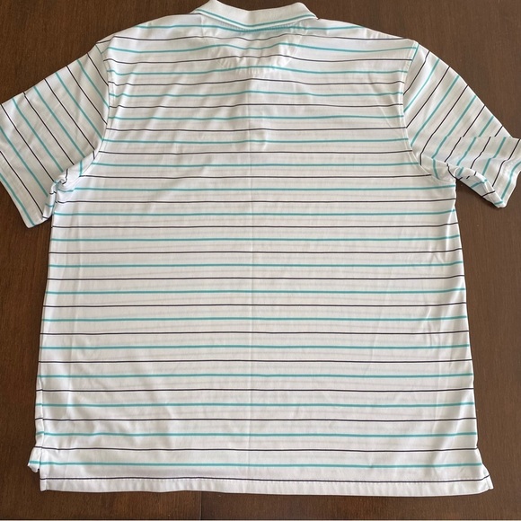 Haggar Cool Performance Striped Golf Polos 2 pc Set Size Large - Picture 10 of 15